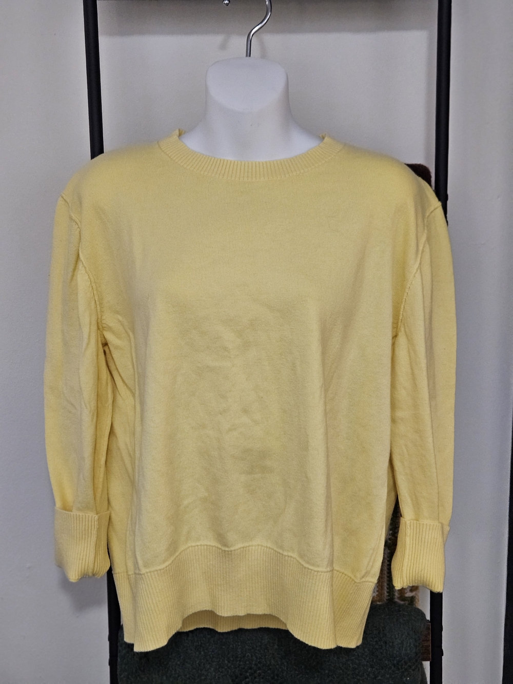 L.L. Bean Women's Pale Yellow Crewneck Sweater
